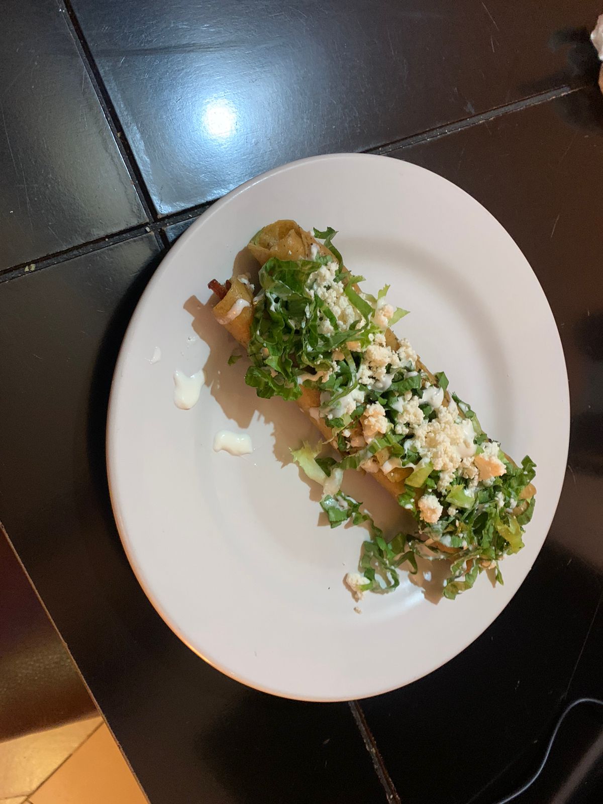 Flautas del restaurante